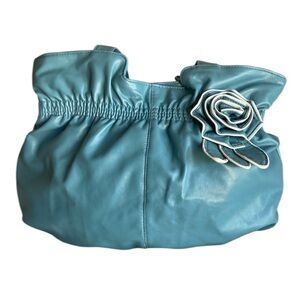 City Street over the shoulder purse in a medium blue